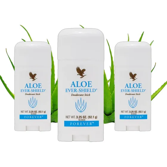 Kit 3 Desodorante Natural Forever Ever Shield Aloe Vera C5