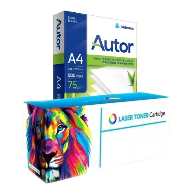 Toner Compatible Alternativo Para 1060 Y Resma Autor A4 75g