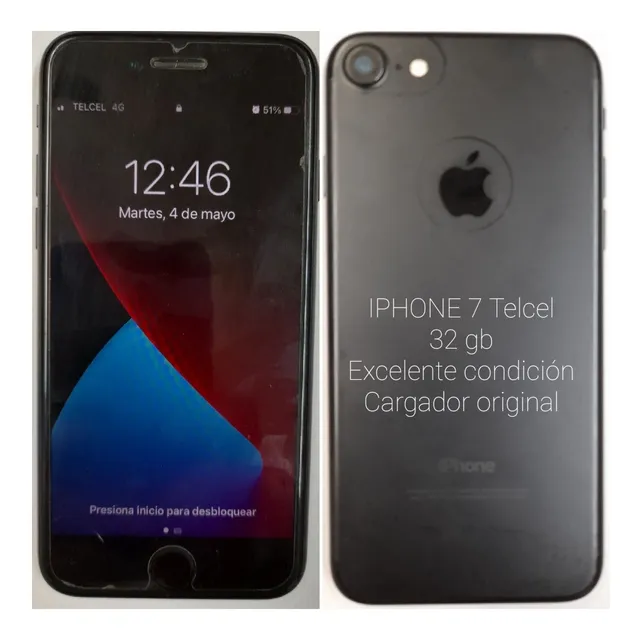 Celular iPhone 7 32gb Seminuevo Cargador Original