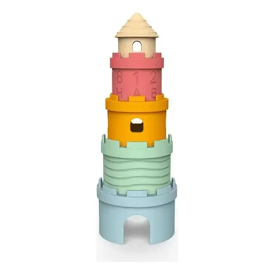 Juguete Juego Montessori Torre Apilable Para Bebes Color