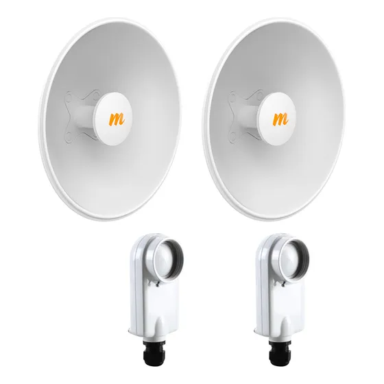 Kit Mimosa 2 Radios C5x Ip67 + 2 Antenas De Disco N5-x25