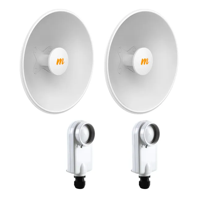 Kit Mimosa 2 Radios C5x Ip67 + 2 Antenas De Disco N5-x25