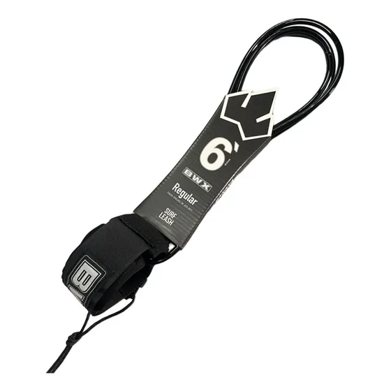Leash Strep Surf 6' Banana Wax Regular Simples Preto 