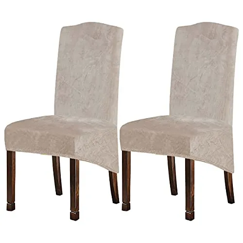 Fundas Sillas De Comedor Extra Grandes De Terciopelo, F...