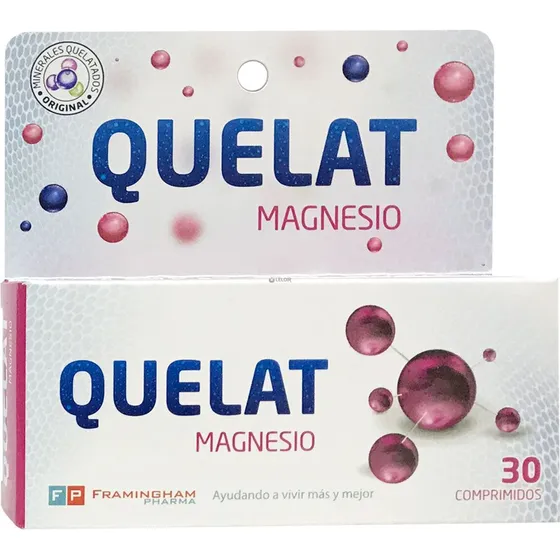 Quelat Magnesio 30 Comp Minerales Aminoquelados Original