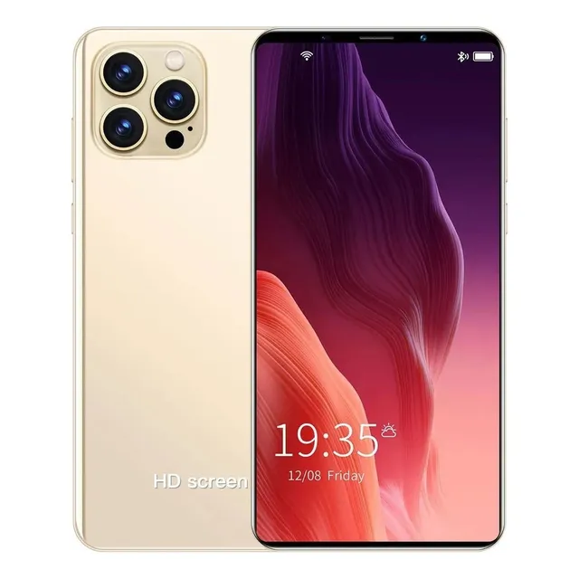 - Teléfonos Inteligentes Android I13 Pro Max 4g Dorado 7.5 P