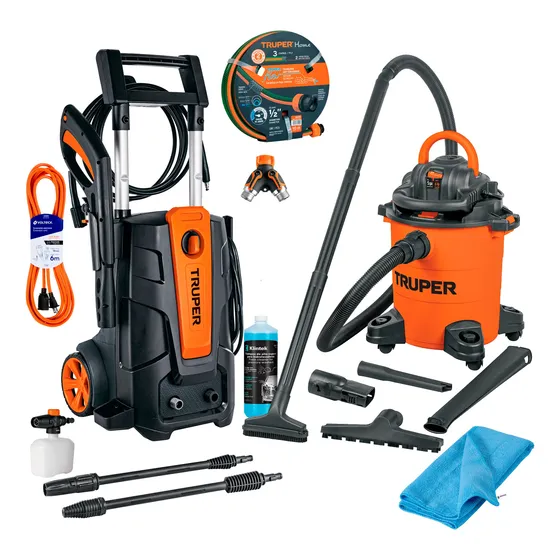 Kit Hidrolavadora Karcher 2000psi + Manguera 10m + Extension