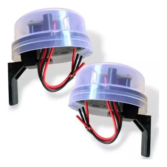 Kit 02 Rele Fotocelula Sensor 127/220V Corujito Qr51 C/suporte 127/220v
