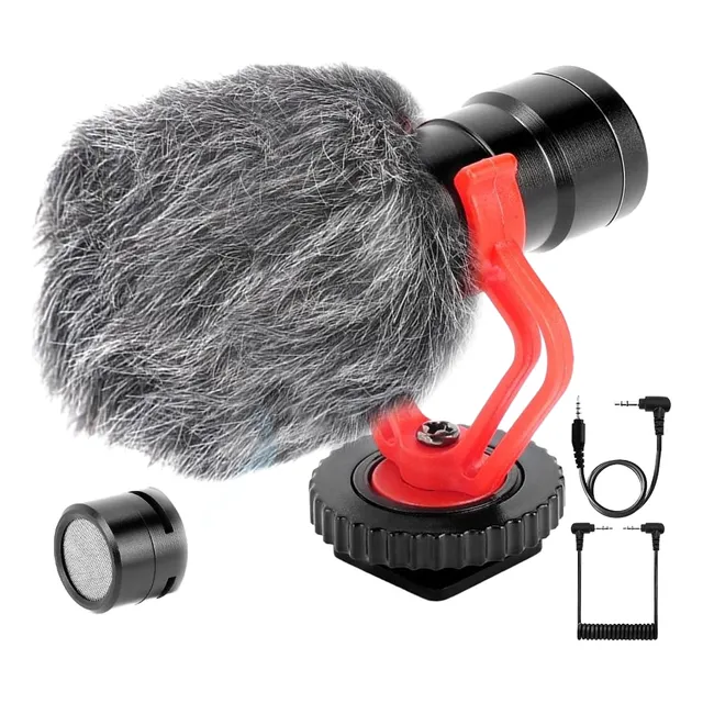 Microfone Condensador  Direcional Para Dslr Câmera Celular