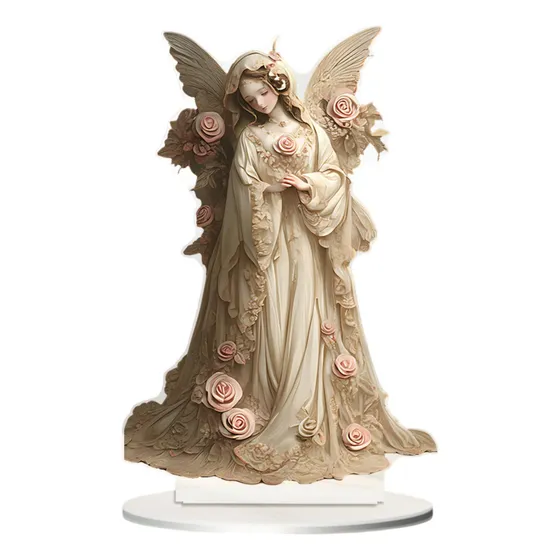 Placa Decorativa Con Letrero Acrílico De Ángel 2d, Adorno