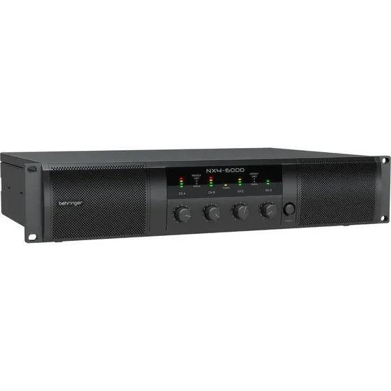 Amplificador Behringer Poder Nx4-6000 De 4 Canales 6000w Jacks XLR | Cuotas sin interés