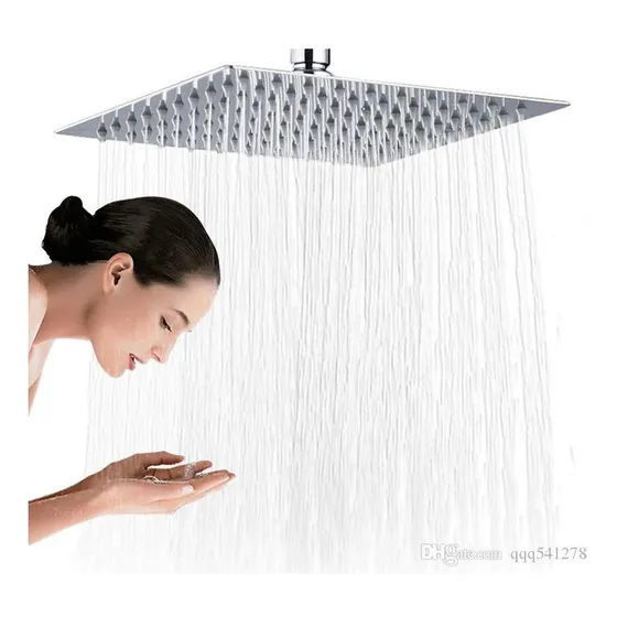 Ducha Ultraplana Acero Inoxidable Cuadrada 16