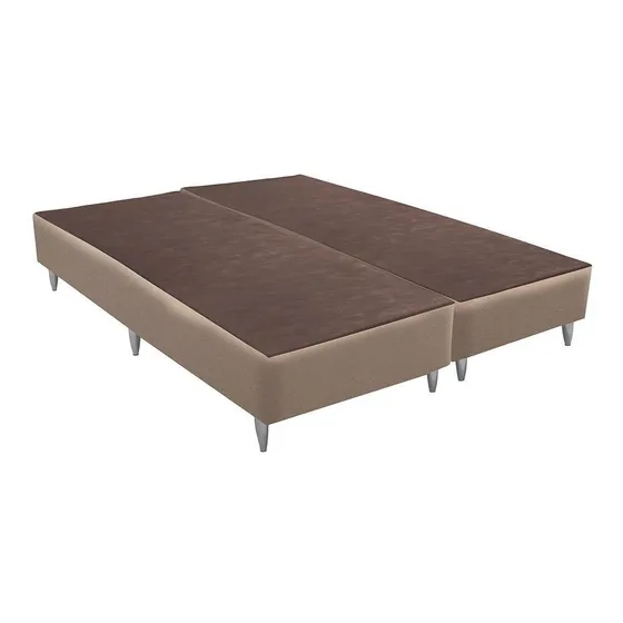 Base Sommier Linho Bege Queen (158x198x30) - Ortobom