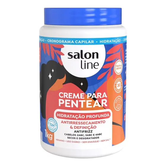 Creme Para Pentear Salon Line Hidratação Profunda 1kg