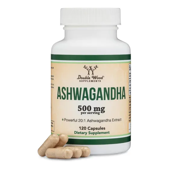 Suplemento Ashwagandha 500 Mg 120 Cápsulas Double Wood
