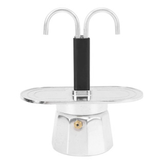 Cafetera De Doble Cabezal, Aleación De Aluminio, 100 Ml, Peq Cafetera De Doble Cabezal, Aleación De Aluminio, 100 Ml, Peq