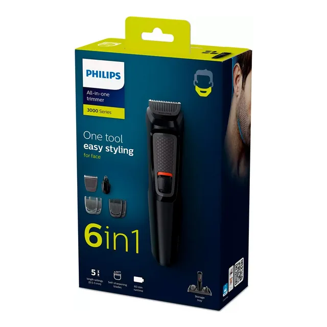 Recortador De Barba Multigroom 6 En 1 Philips Mg3711