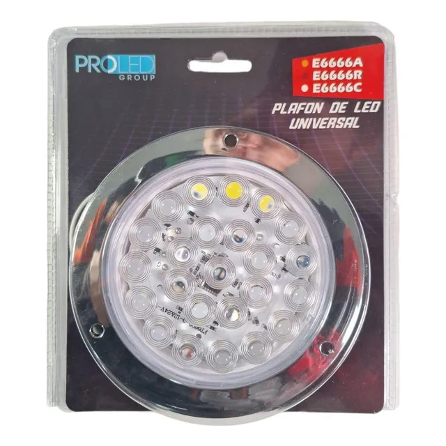 Stop Led Redondo Aro Camión Autobuses Blanco 12 24v Strobo