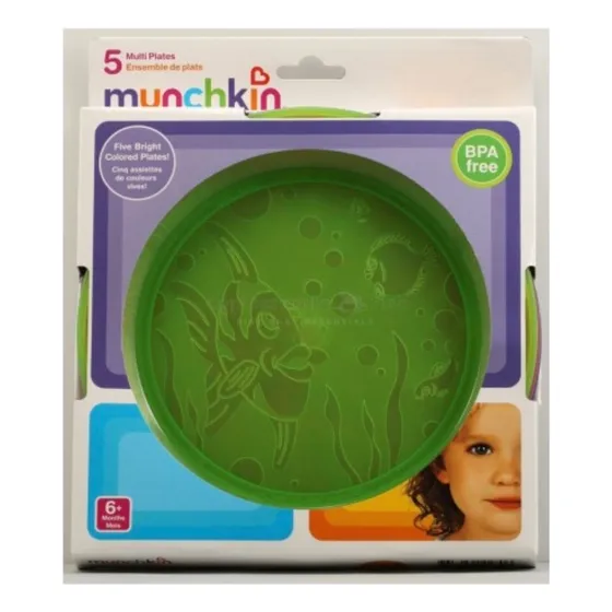 Set De 5 Platos Para Niños - Marca Munchkin