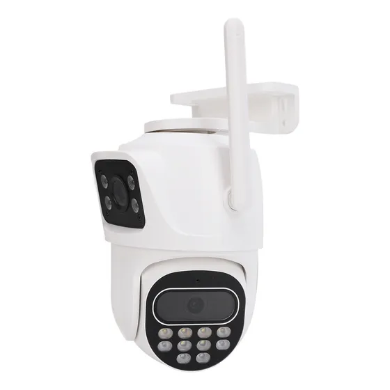 Cámara De Vigilancia De Doble Lente, Seguridad Para Exterior