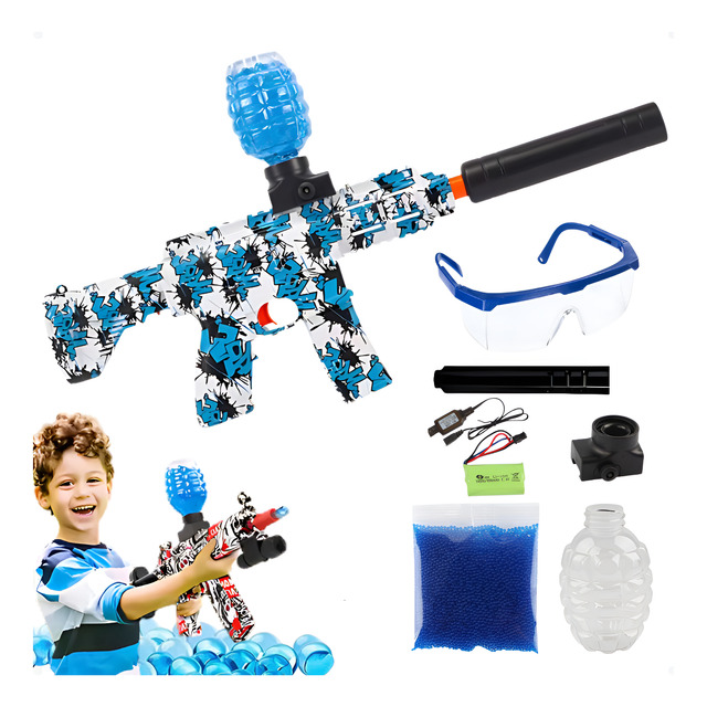 Arma Bolinha De Gel Arminha Ak47 Metralhadora Automática Arma Bolinha De Gel Arminha Ak47 Metralhadora Automática