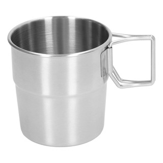 Vaso De Camping Con Mango Plegable De Acero Inoxidable, 320 Vaso De Camping Con Mango Plegable De Acero Inoxidable, 320