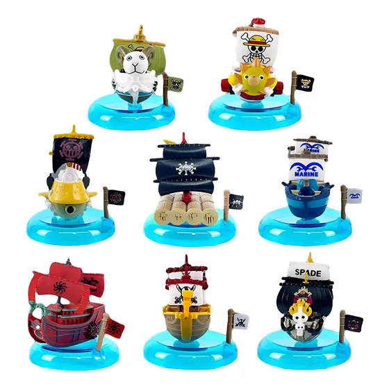 Barco Pirata One Piece Thousand Sunny Going Merry X6 Figuras