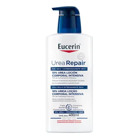 Eucerin Loção Hidratante Corporal Urea Repair Plus 400ml, Hidratação Intensiva, Ureia, Pele Seca E Extra Seca Neutra