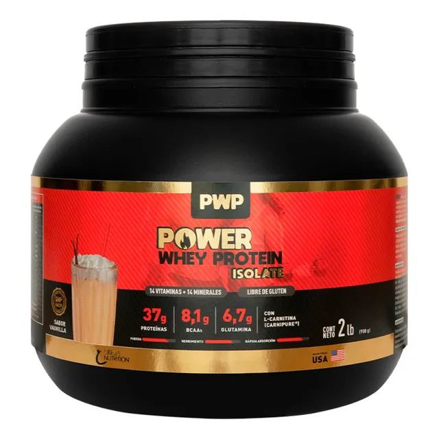 Proteina Power Whey Protein Isolada Cibeles 908g Vainilla