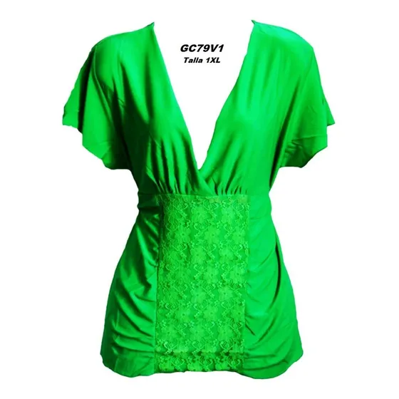 Blusas Plus Talla Grandes Blusones Camisas Stretch Moda Pña