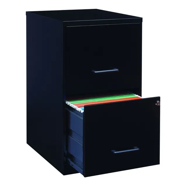 Archivero Eco Dos Cajones Carta Negro Hirsh