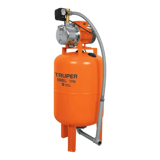 Bomba Hidroneumática 1 Hp Tanque 100lts Truper 12255