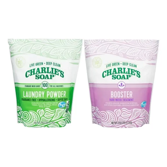 Detergente En Polvo Charlie's Soap He 100 Cargas, 2 Unidades