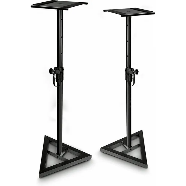 Par De Atriles De Monitor Estudio- Soportes Color Negro