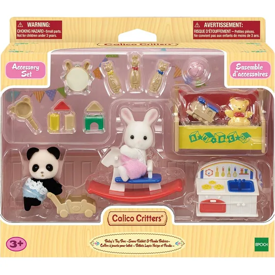Sylvanian Caja De Juguete Bebé Conejo Panda Ternurin Calico
