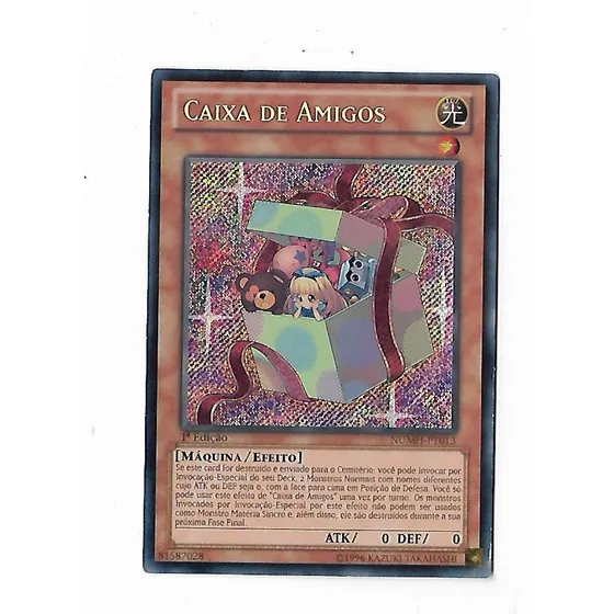 Yu-gi-oh Caixa De Amigos - Secreta Rara Frete Incluso