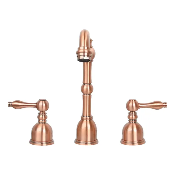 Grifo Cocina Cobre Do Asa Arco Alto 8 3 8  Pulverizacion 5