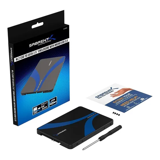 Adaptador Sabrent M.2- A Sata 2.5 Micros Usb 3.0