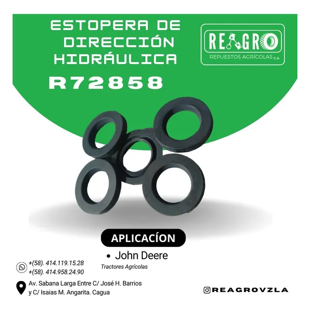 Estopera Del Cajetin De Dirección R72858 John Deere 