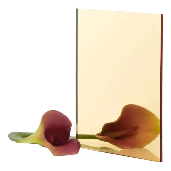 Placa Acrilico Espejo Dorado Plateado 90cm X 60cm X 1,5mm