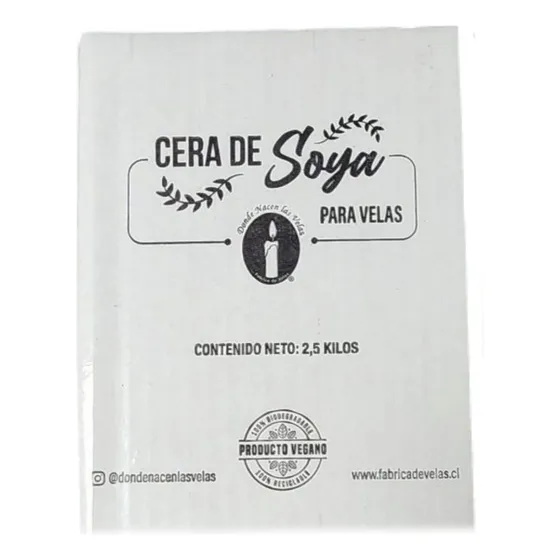 Cera De Soja Sin Humo Para Velas 2.5 K. (alto Punto Fusion)