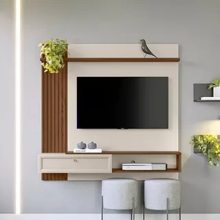 Painel Para Tv Até 55 Polegadas 1 Porta 1 Prateleira Painel Para Tv Até 55 Polegadas 1 Porta 1 Prateleira