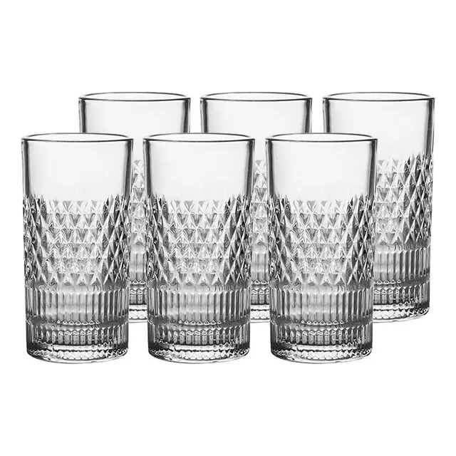 Jogo 6 Copos Altos Esplanada L'hermitage Cristal 350ml