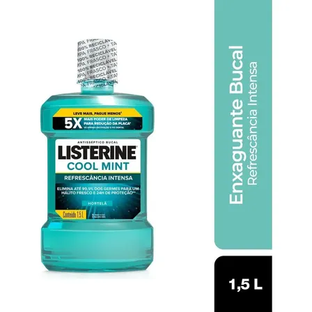 Listerine Cool Mint Enxaguante Bucal, 1,5L