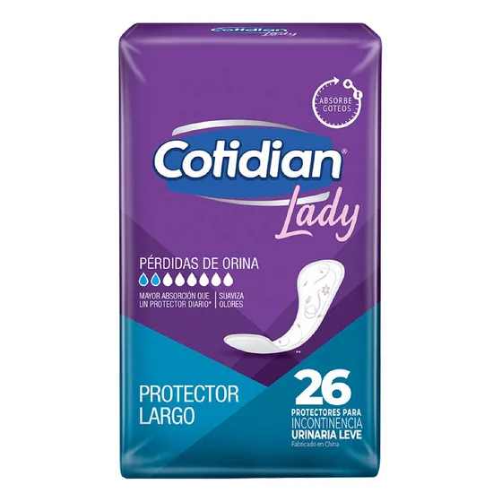 Protector Para Incontinencia Cotidian Lady X 26