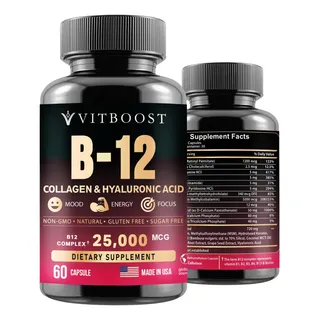 B12 Metilcobalamina Con Ácido Hialurónico Colágeno Y Folato B12 Metilcobalamina Con Ácido Hialurónico Colágeno Y Folato