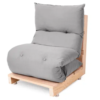 Futon DobrĂĄvel De Espuma Solteiro Cinza Claro 170x60cm Futon DobrĂĄvel De Espuma Solteiro Cinza Claro 170x60cm