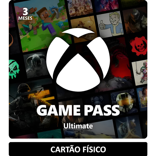 Xbox Game Pass Ultimate Assinatura 3 Meses Físico