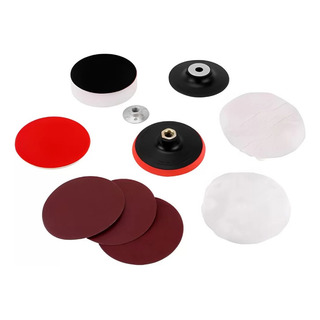 Kit De Polimento Para Politriz Com 10 Peças - Boina Disco Kit De Polimento Para Politriz Com 10 Peças - Boina Disco