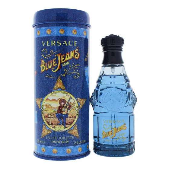 Fragancia Blue Jeans By Versace Edt Para Caballero 75ml